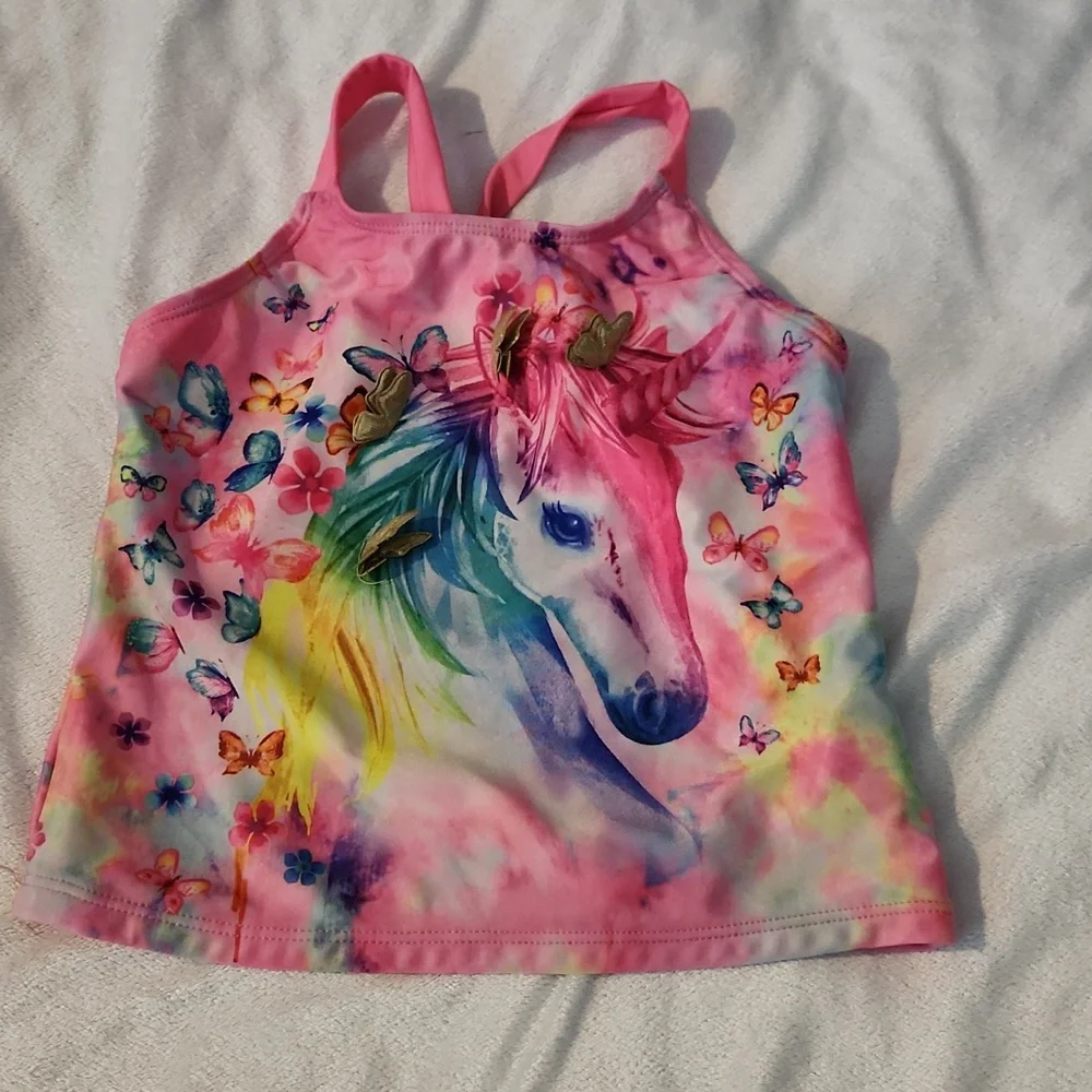 🆑️4 for $10🆑️Wonder Nation Unicorn Tankini - Picture 2 of 5